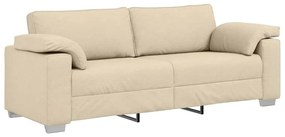 vidaXL Σετ Καναπέ 2 pcs Κρεμ 219 x 77 x 82 εκ ύφασμα