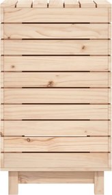 vidaXL Καλάθι Ρούχων 44x44x76 εκ. από Μασίφ Ξύλο Πεύκου