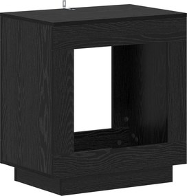vidaXL Τραπεζάκι Πλευράς Μαύρη Δρυς 60 x 40 x 65 εκ.