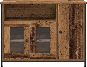 vidaXL Πλαϊνό γραφείο Παλιό ξύλο 100 x 35 x 75 εκ.