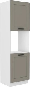 Επιδαπέδιο ντουλάπι Nelor 60 DP 210 2F-Γκρι σπέσιαλ - Λευκό