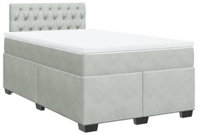 ΚΡΕΒΑΤΙ BOXSPRING ΜΕ ΣΤΡΩΜΑ ΑΝΟΙΧΤΟ ΓΚΡΙ 120X200 ΕΚ. ΒΕΛΟΥΔΙΝΟ 3286288