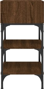 vidaXL Κομοδίνα 2 τεμ. Καφέ Δρυς 35x34,5x70 εκ. Επεξεργασμένο Ξύλο