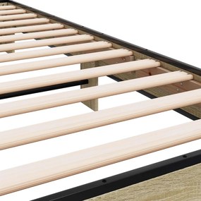 vidaXL Κρεβάτι με Κεφαλάρι Sonoma Δρυς 80 x 200 cm Επεξεργασμένο Ξύλο