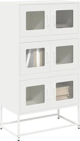 vidaXL Highboard Λευκό 68x39x123 cm Ατσάλι