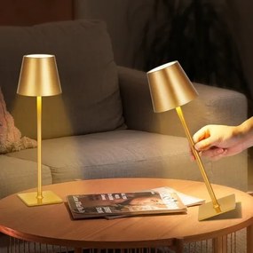 VEVOR Cordless Table Lamp 2-Pack 5200mAh Rechargeable Battery Desk Lamp Gold