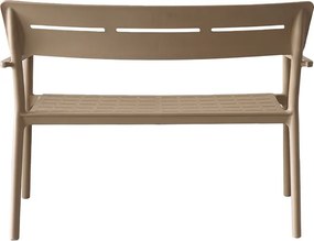 Παγκάκι διθέσιο Cadrin pakoworld cappuccino PP 117x60x83εκ