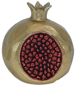 Μεταλλικό Διακοσμητικό Pomegranate FL451 Fylliana Χρυσό-Κόκκινο χρώμα 13x10x13εκ
