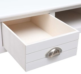 vidaXL Γραφείο Λευκό 110 x 45 x 76 εκ. Ξύλινο