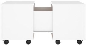 vidaXL Τραπεζάκι Σαλονιού Λευκό 60x60x38 εκ. από Επεξ. Ξύλο