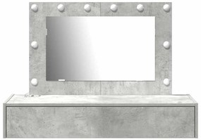 vidaXL Τραπέζι περιποίησης Γκρι 100 x 40 x 70 εκ. Επεξεργασμένο ξύλο