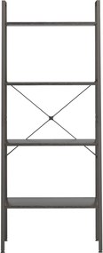 vidaXL Ραφιέρα Όρθια 4 Επιπέδων Μαύρη 56 x 35 x 140 εκ.