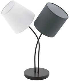 Φωτιστικό Επιτραπέζιο Almeida 95194 Anthracite-White Eglo Metal, Fabric
