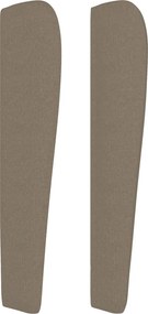 vidaXL Κρεβάτι Boxspring με Στρώμα Taupe 140x200 εκ. Υφασμάτινο