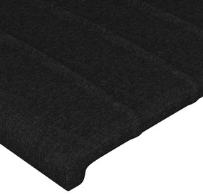 vidaXL Κεφαλάρια Μαύρα 160x5x78/88 εκ. Ύφασμα