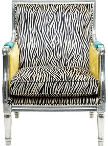 Πολυθρόνα Regency Zebra 70x68x98εκ - Μαύρο