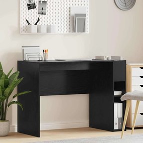 vidaXL Γραφείο Μαύρη Οξυά 109 x 50 x 78 εκ Επεξεργασμένο ξύλο
