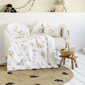 Κουβερλί Βρεφικό Zoo Party Multi Nima 100x140cm 100% Cotton