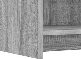 vidaXL Πλαϊνό γραφείο Γκρι Sonoma 75 x 36 x 80 εκ Επεξεργασμένο Ξύλο