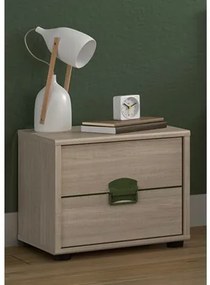 Epiplo World  Κομοδίνο Indiana με 1 πόρτα 40x35x35εκ. Ανοιχτό Δρυς BEST-512684953