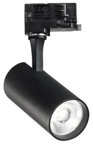 Σποτ Φωτιστικό Ράγας On-Off LED 15W IP20 4000K Fox Ideal Lux-322346-Μαύρο 322346