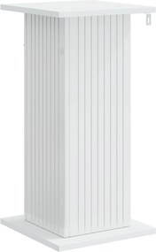 vidaXL Βάση φυτών Γυαλιστερό Λευκό 30,5 x 30 x 60,5 εκ