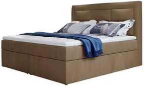 Επενδυμένο κρεβάτι Benson-Kafe Anoixto-160 x 200