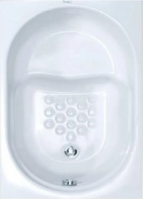 Sanitec Gloria - Ακρυλική Μπανιέρα Με Κάθισμα 105x70 εκ