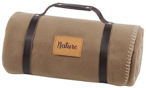Κουβέρτα Καναπέ Fleece (130x150) S-F Dawson Καφέ