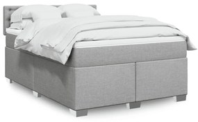 Κρεβάτι Boxspring με Στρώμα Αν. Πράσινο 160x200εκ Υφασμάτινο