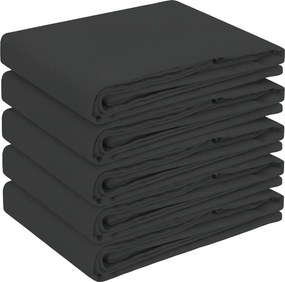 vidaXL Ύφασμα Τραπέζης 5 τμχ. Σκούρο Γκρι 130 x 180 εκ. Πολυεστέρας