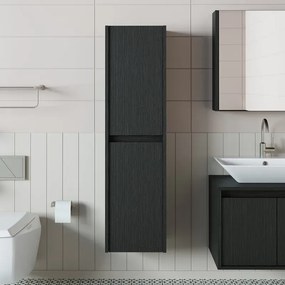 Stewehome Ντουλάπι Πετσετών Μπάνιου με Ράφια 35x30x130 cm