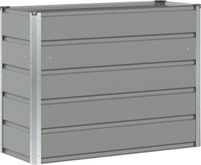vidaXL Γλάστρα Ανοιχτό γκρι 100 x 40 x 75 cm Ατσάλι