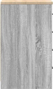 vidaXL ντουλάπι αποθήκευσης γκαράζ 30x51x85 εκ μασίφ ξύλο πεύκο