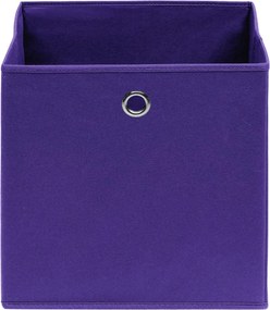 vidaXL Κουτιά Αποθήκευσης 10 τεμ. Μοβ 32 x 32 x 32 εκ. Υφασμάτινα