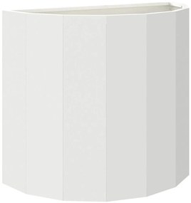 vidaXL Γλάστρα Λευκό 60 x 30 x 50 εκ. Ατσάλι