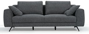 Detroit 3-Seater Sofa Dark Grey