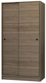 Ντουλάπα Δίφυλλη Misra 0261556 94x52x182cm Walnut Δίφυλλη