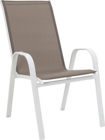 Τραπεζαρία Vergo-Calan pakoworld λευκό μέταλλο Φ60x70εκ