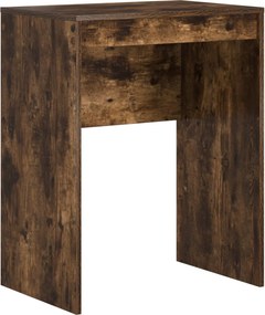 vidaXL Γραφείο με συρτάρι με ράφι με αποθήκευση 2 pcs Καπνιστό Δρύς