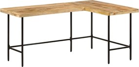 vidaXL Γραφείο 165x110x77 cm Μασίφ Ξύλο Μάνγκο και Σίδερο