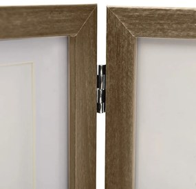 vidaXL Τριπλή Κορνίζα Κολάζ Ανοιχτό Καφέ 22 x 15 εκ. + 2 x (10x15 εκ.)