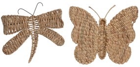 Διακόσμηση τοίχων Home ESPRIT Φυσικό Shabby Chic 44 X 4 X 46 CM (x2)