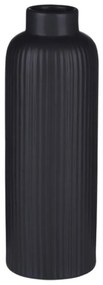 Βάζο 03.24396 8x23,2cm Black Ceramic