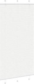 vidaXL Πλισέ περσίδα Λευκό 105x200 cm Πλάτος υφάσματος 104,4 cm
