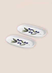 Service Plate Set (2 Pieces) OVS0021 Multicolor