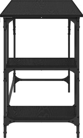 vidaXL Γραφείο Μαύρη Οξυά 120 x 50 x 75 cm Επεξεργασμένο ξύλο