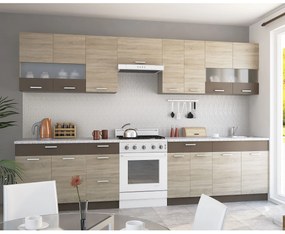 Alina Πάνω ντουλάπι 60x30,5x71,8εκ Σονόμα-Μοκκα