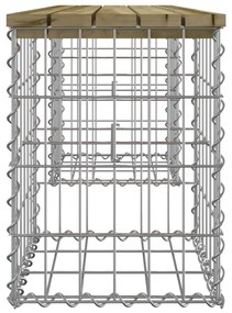 vidaXL Παγκάκι Κήπου Συρματοκιβώτιο 103x31x42 εκ. Εμποτ. Ξύλο Πεύκου