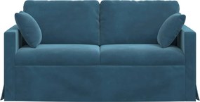 vidaXL Καναπές Μπλε 158 x 78 x 80 εκ Βελούδο